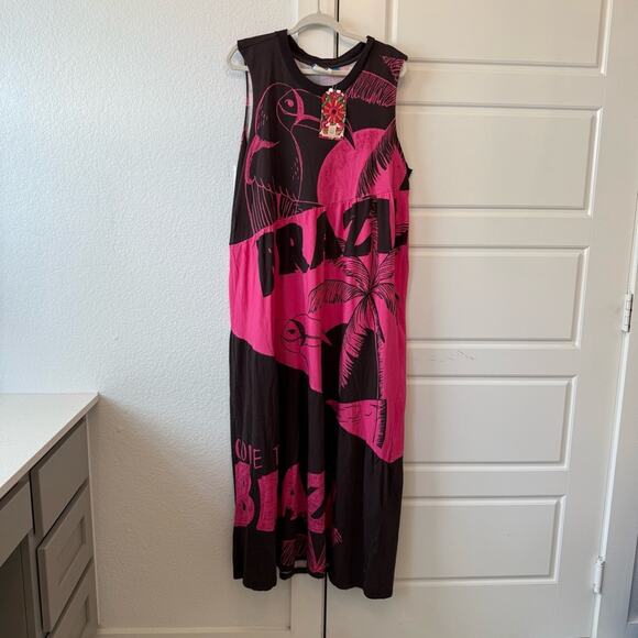 Farm Rio Tiered Graphic Dress - Picture 3 of 7